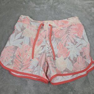 Columbia PFG Tropical Print Shorts Women's Size Small‎ Orange and White